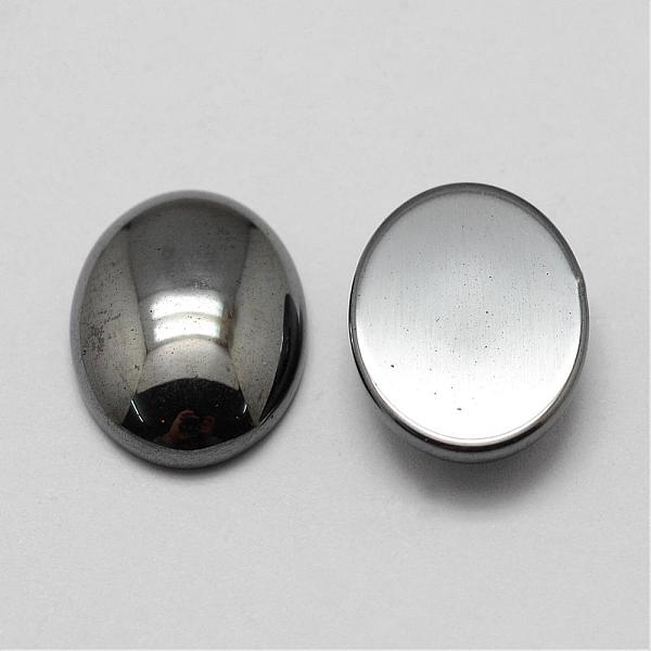 

PandaHall Non-magnetic Synthetic Hematite Cabochons, Oval, 40x30x6mm Non-magnetic Hematite Oval