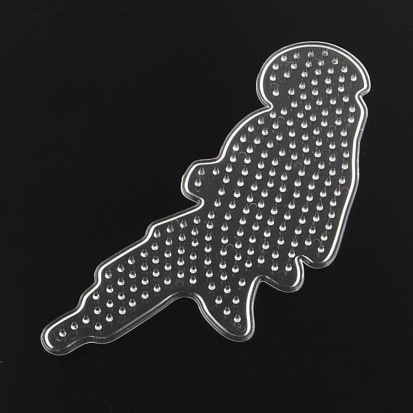 

PandaHall Parrot ABC Plastic Pegboards used for 5x5mm DIY Fuse Beads, Clear, 173x64x5mm Plastic Bird Clear