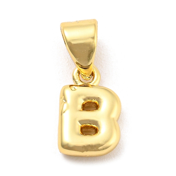 

PandaHall Brass Charms, Real 18K Gold Plated, Long-Lasting Plated, Lead Free & Cadmium Free, Letter Charm, Letter B, 10x6x2.5mm, Hole...