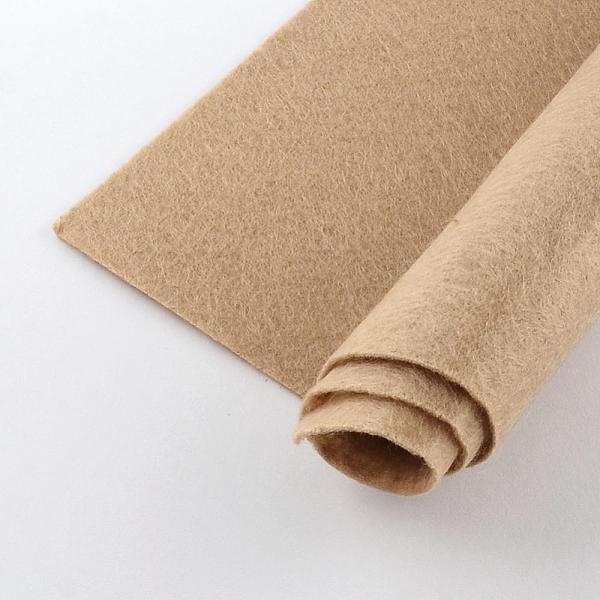 

PandaHall Non Woven Fabric Embroidery Needle Felt for DIY Crafts, Square, BurlyWood, 298~300x298~300x1mm, about 50pcs/bag Cloth Orange