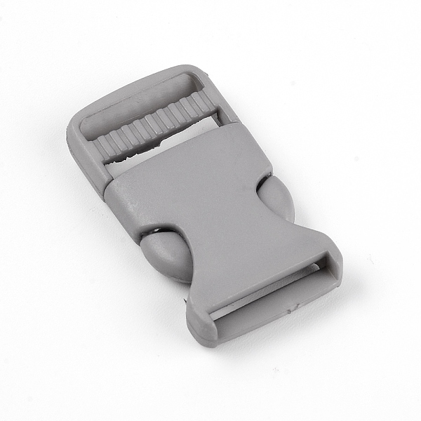 

PandaHall Nylon Side Release Buckles, Survival Bracelet Clasps, Gray, 57x30x9.5mm, Hole: 5x25mm Plastic Gray