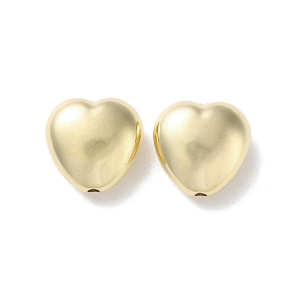 

PandaHall CCB Plastic Beads, Heart, Golden, 14x14x7mm, Hole: 1.6mm Plastic Heart
