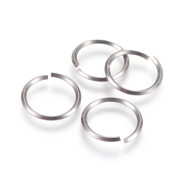 

PandaHall 304 Stainless Steel Open Jump Rings, Stainless Steel Color, 12 Gauge, 20x2mm, Inner Diameter: 16mm, about 110pcs/bag 304 Stainless...