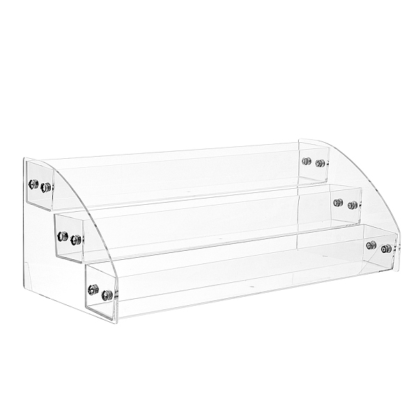 

PandaHall DICOSMETIC 2 Sets Clear Acrylic 3-Tier Organizer Nail Polish Holder Rack Small Paint Organizer for Essential Oils Makeup and...