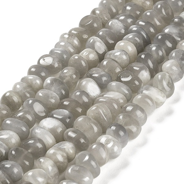 

PandaHall Natural Grey Moonstone Beads Strands, Nuggets, Tumbled Stone, 4~9x8~11.5x7~10mm, Hole: 1mm, about 54~58pcs/strand, 15.12~15.35...
