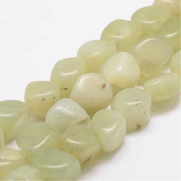 

PandaHall Natural Xiuyan Jade Bead Strands, Tumbled Stone, Nuggets, 18~25x16~18x12~16mm, Hole: 2mm, about 22~25pcs/strand, 15.75 inch Xiuyan...