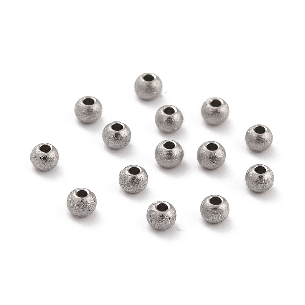 

PandaHall 201 Stainless Steel Beads, Round, Stainless Steel Color, 3x2mm, Hole: 1mm 201 Stainless Steel Round