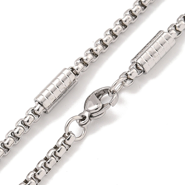 

PandaHall 304 Stainless Steel Box Chain Necklaces, Stainless Steel Color, 20.51x0.12 inch(52.1x0.3cm) 304 Stainless Steel