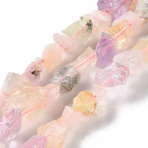 Raw Rough Natural Mixed Gemstone Beads Strands