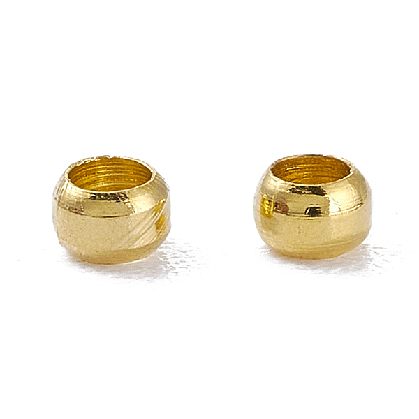 

PandaHall Brass Beads, Long-Lasting Plated, Column, Real 24K Gold Plated, 2.5x1.5mm, Hole: 1.6mm Brass Column