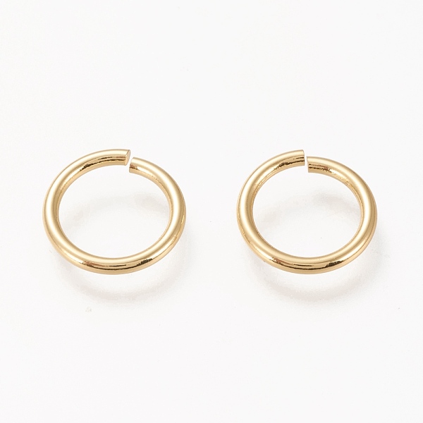 

PandaHall Brass Open Jump Ring, Long-Lasting Plated, Real 18K Gold Plated, 15 Gauge, 13x1.5mm, Inner Diameter: 10mm Brass