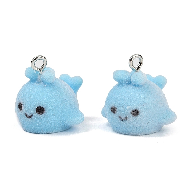 Flocky Resin Pendan… - image