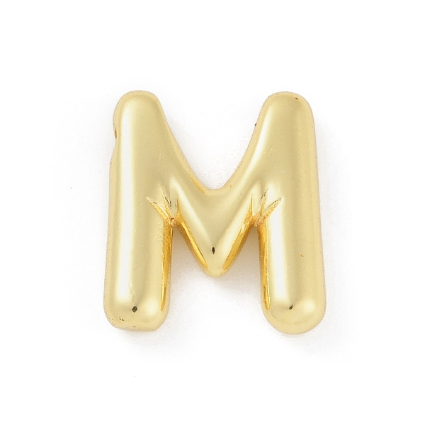 

PandaHall Rack Plating Brass Pendants, Long-Lasting Plated, Lead Free & Cadmium Free, Real 18K Gold Plated, Letter M, 17.5x15x4mm, Hole...