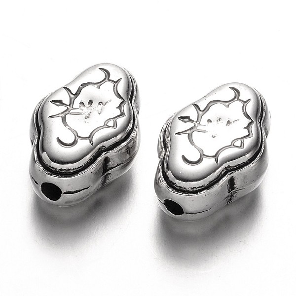 

PandaHall Oval CCB Plastic Beads, Antique Silver, 11.5x17x8mm, Hole: 2mm Plastic Oval