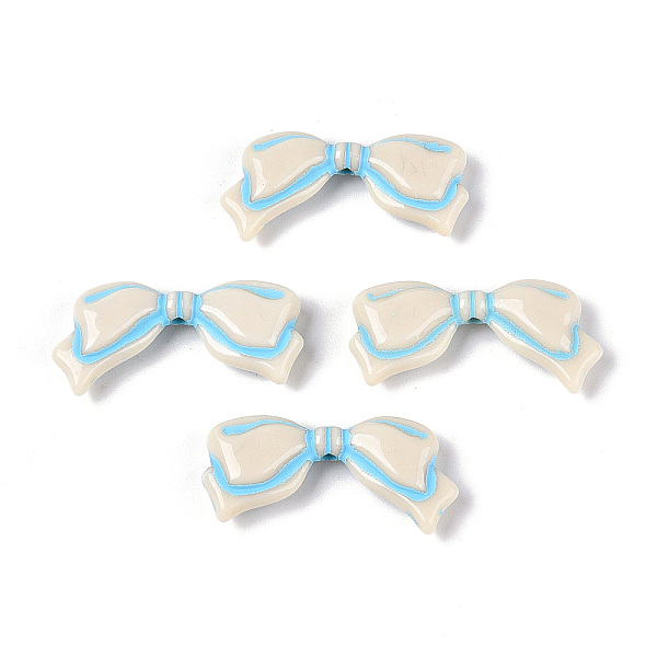 Painted Opaque Acrylic Beads