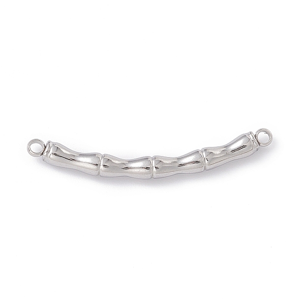 

PandaHall 304 Stainless Steel Connector Charms, Bamboo Stick Link, Stainless Steel Color, 37.5x3.5mm, Hole: 1.6mm 304 Stainless Steel Bamboo