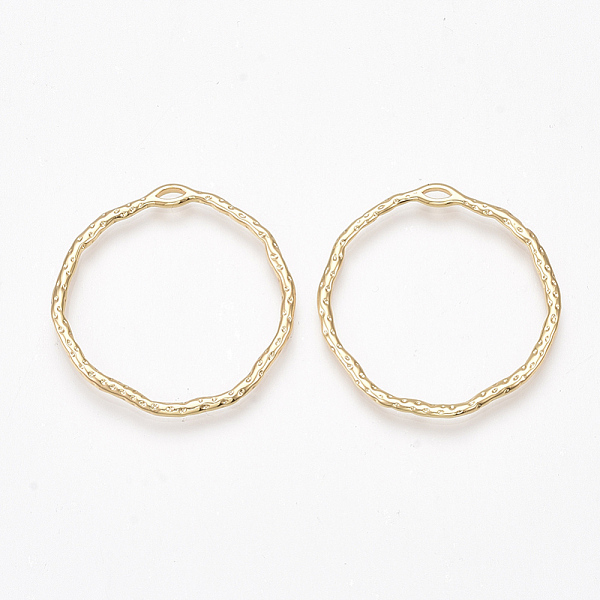 

PandaHall Brass Open Back Bezel Pendants, For DIY UV Resin, Epoxy Resin, Pressed Flower Jewelry, Ring, Nickel Free, Real 18K Gold Plated...