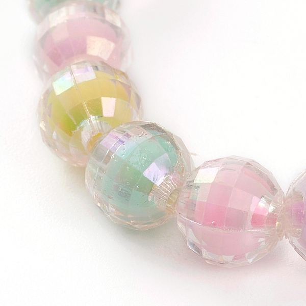 Transparent Acrylic Beads Stretch Bracelets For Kids