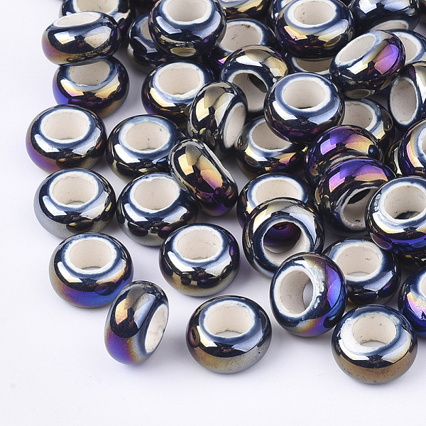 Electroplate Porcelain Beads
