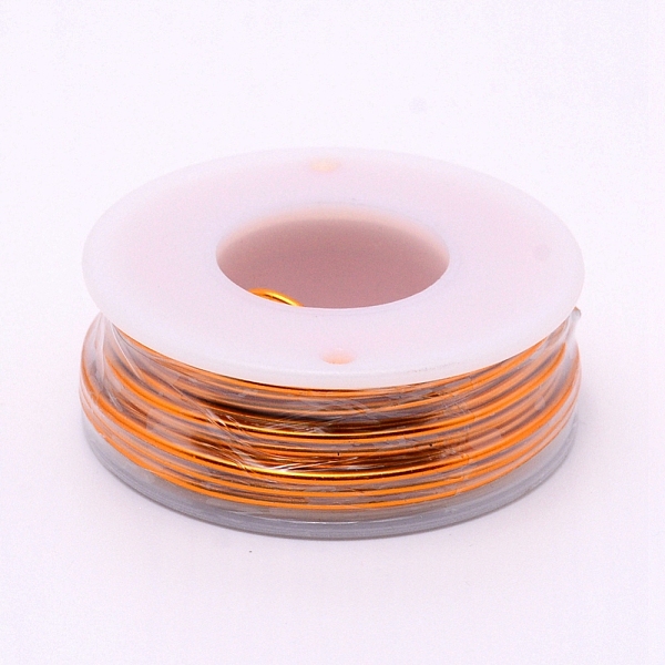 

PandaHall Round Aluminum Wire, with Spool, Orange, 15 Gauge, 1.5mm, 10m/roll Aluminum Round Orange