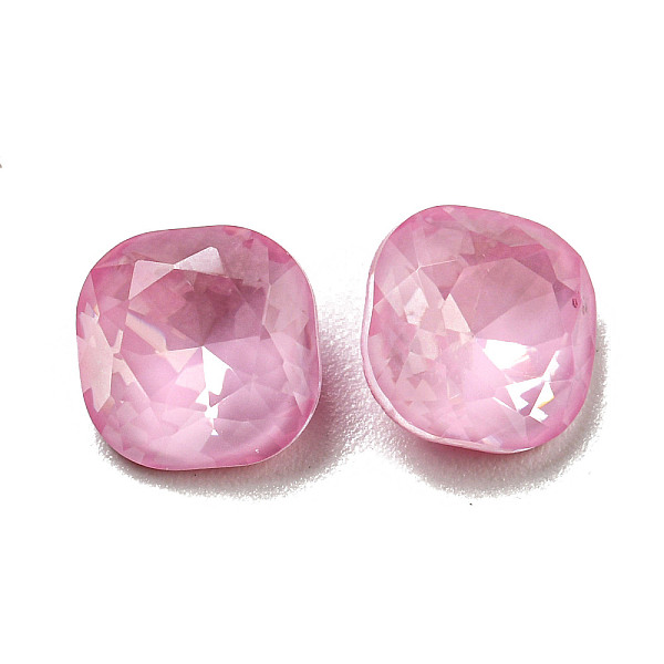 

PandaHall Glass Rhinestone Cabochons, Point Back & Back Plated, Faceted, Square, Rosaline, 8x8x4mm Glass Rhinestone Square Pink