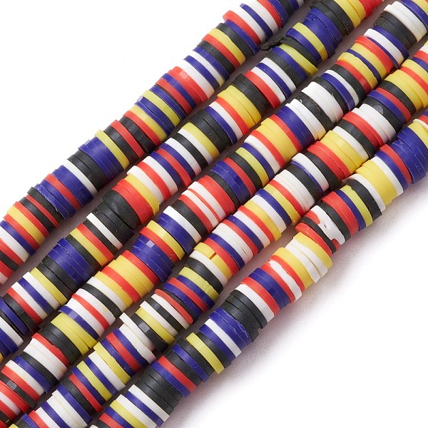 

PandaHall Handmade Polymer Clay Beads Strands, for DIY Jewelry Crafts Supplies, Heishi Beads, Disc/Flat Round, Black, 8x1mm, Hole: 2mm...