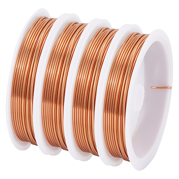 

PandaHall SUNNYCLUE 10M Copper Wire 1mm 18 Gauge Jewelry Beading Wire Copper Craft Wire Tarnish Resistant Copper Wires Rose Gold Bendable...