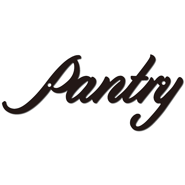 

PandaHall Iron Wall Signs, Metal Art Wall Decoration, for Living Room, Home, Office, Garden, Kitchen, Hotel, Balcony, Word, 100x300x1mm..., Black