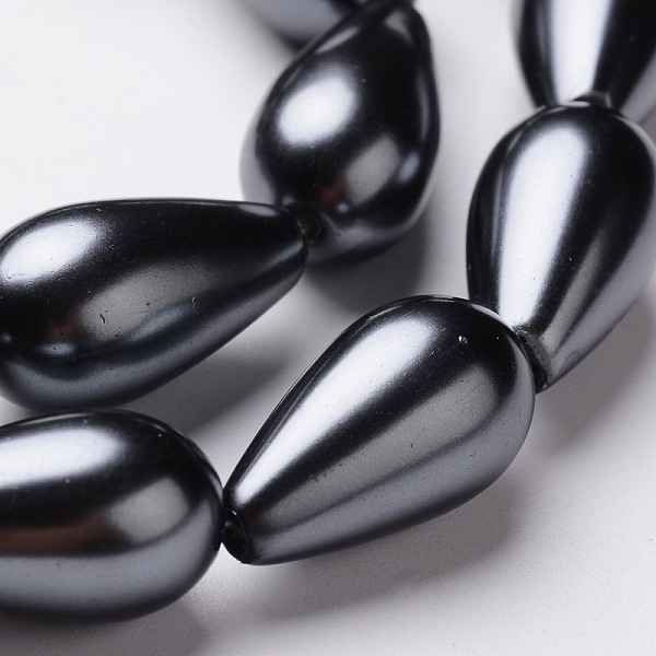 

PandaHall Teardrop Grade A Glass Pearl Beads Strands, Mixed Color, 11~18x8~10mm, Hole: 1mm, about 21~35pcs/strand, 15.7 inch~16.1 inch Glass..., Multicolor