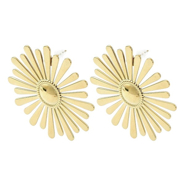 

PandaHall 304 Stainless Steel Flower Stud Earring for Women, Real 18K Gold Plated, 44.5mm 304 Stainless Steel Flower