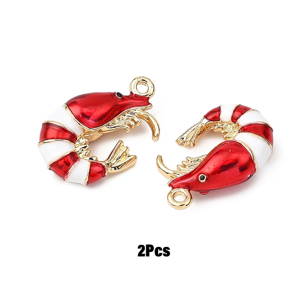 2pcs pendentifs en émail en alliage
