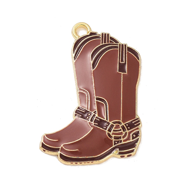 

PandaHall West Cowboy Theme Golden Plated Alloy Enamel Pendants, Boot, 31x20x2mm, Hole: 1.8mm Alloy+Enamel Shoes