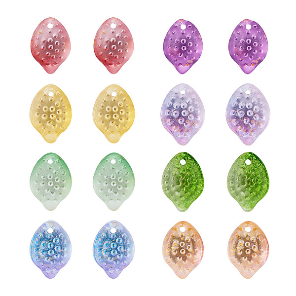 

PandaHall Fashewelry 80Pcs 8 Colors Handmade Lampwork Charms, Lemon, Mixed Color, 14x10x9mm, Hole: 1mm, 10pcs/color Lampwork Fruit..., Multicolor