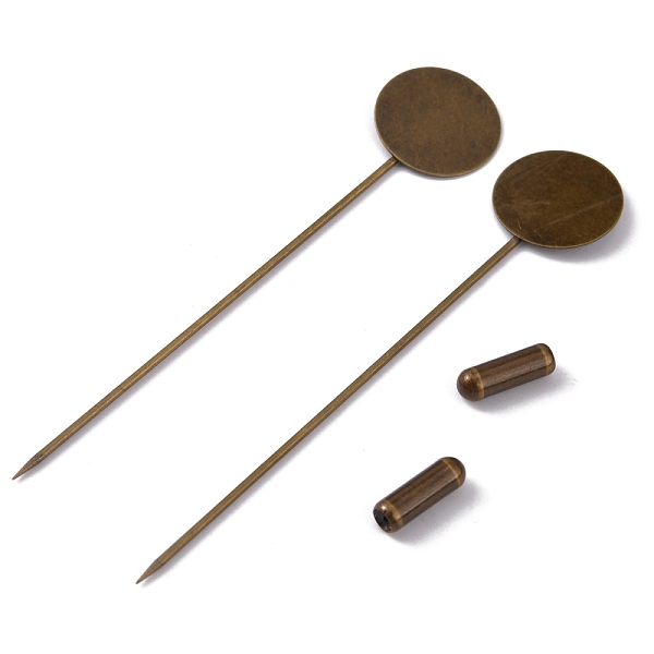 Brass Lapel Pin Bas… - image