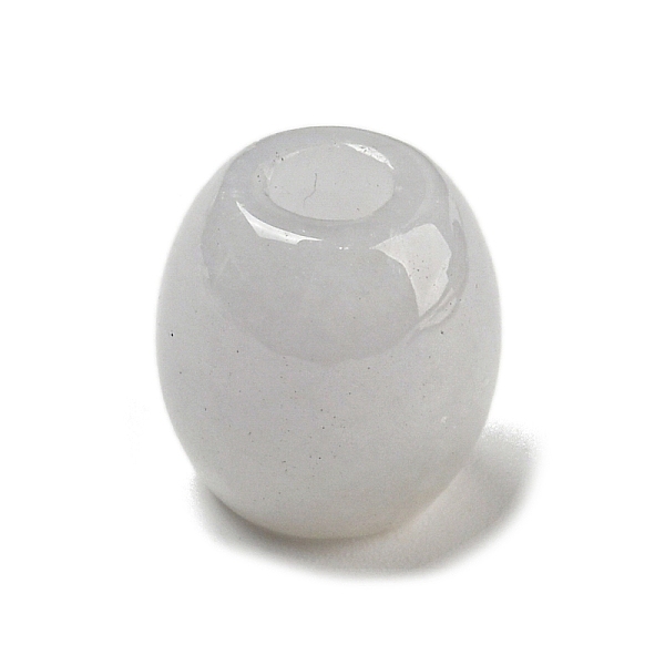 

PandaHall Natural Jadeite European Beads, Large Hole Barrel Beads, 13.5x13mm, Hole: 4.5mm Jadeite Barrel