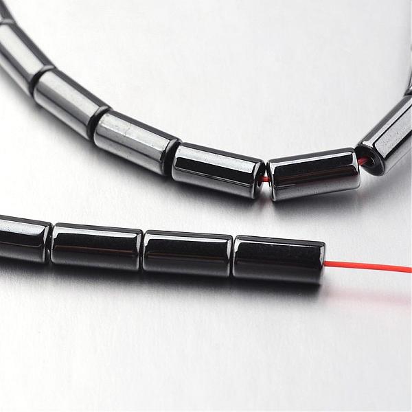 

PandaHall Non-magnetic Synthetic Hematite Bead Strands, Tube, Original Color, 8x4mm, Hole: 1mm, about 51pcs/strand, 15.7 inch Non-magnetic...