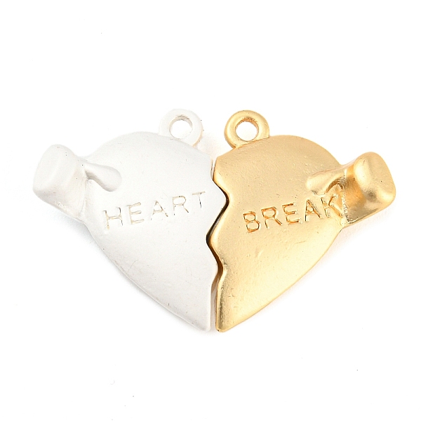

PandaHall Alloy Magnetic Pendants, Heart, Golden, 16.5x25x5.5mm, Hole: 1.2mm Alloy Heart