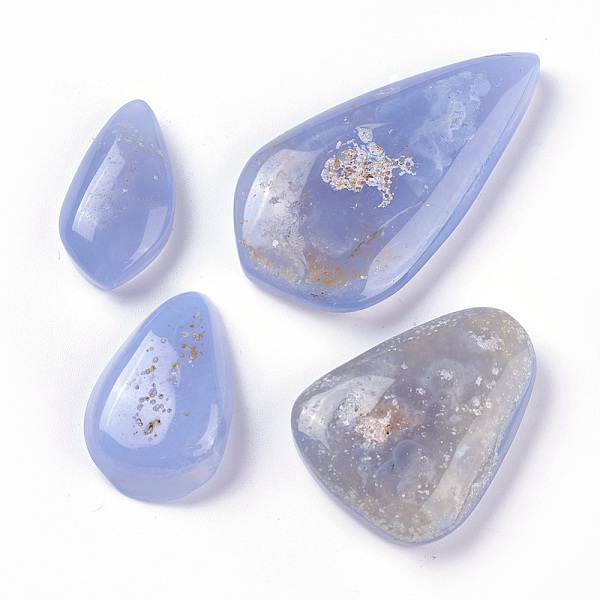 Natural Blue Chalcedony Cabochons