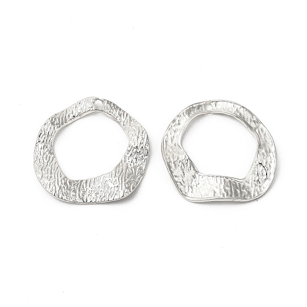 

PandaHall 304 Stainless Steel Pendants, Wave Ring Charms, Stainless Steel Color, 17.5x18x2mm, Hole: 1.2mm 304 Stainless Steel Others