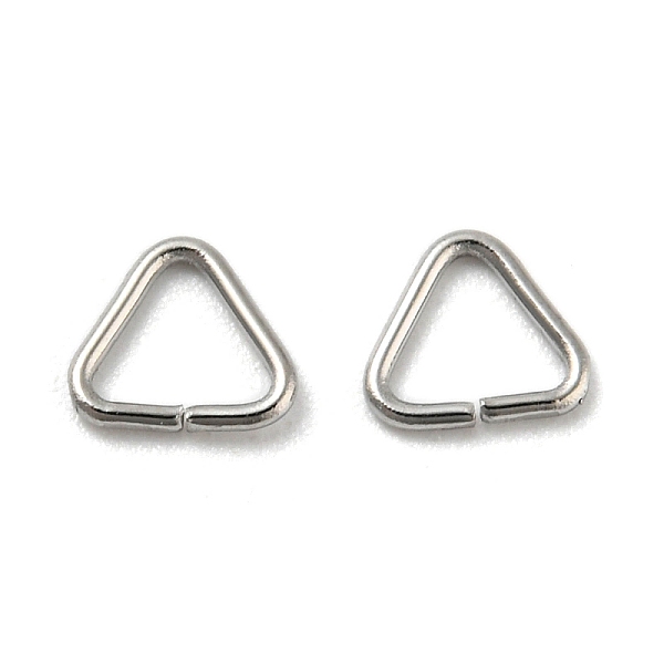 

PandaHall 304 Stainless Steel Triangle Linking Ring, Buckle Clasps, Quick Link Connector, Fit for Top Drilled Beads, Webbing, Strapping Bags...