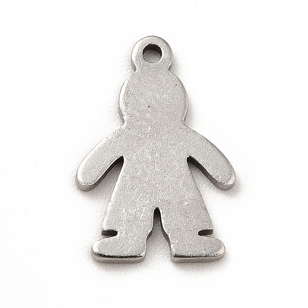 

PandaHall 201 Stainless Steel Pendants, Human Charms, Stainless Steel Color, 13x9x1mm, Hole: 1mm 201 Stainless Steel Human