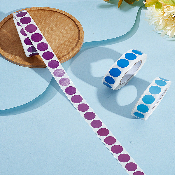 3 Rolls 3 Colors Paper Stickers