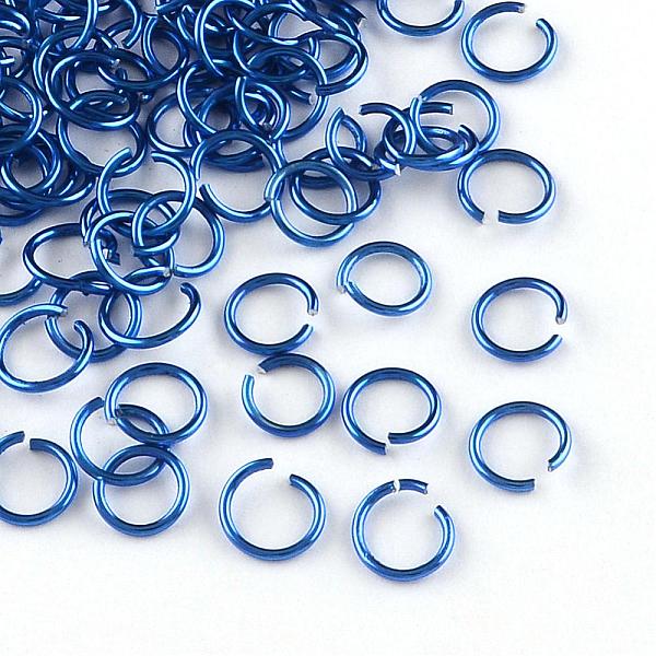 

PandaHall Aluminum Wire Open Jump Rings, Royal Blue, 20 Gauge, 6x0.8mm, Inner Diameter: 5mm, about 2150pcs/50g Aluminum Blue