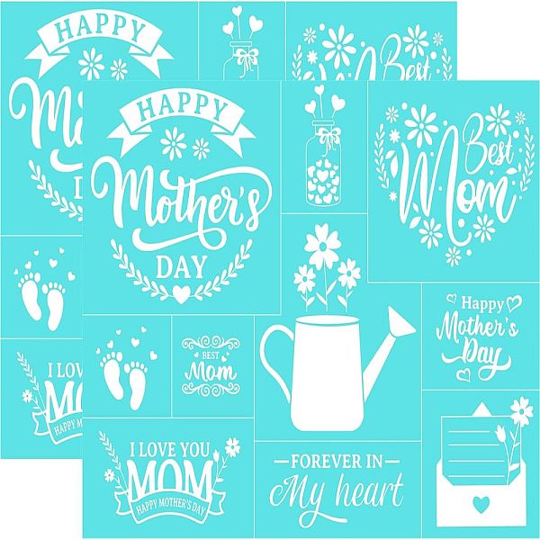 

PandaHall Self-Adhesive Silk Screen Printing Stencil, for Painting on Wood, DIY Decoration T-Shirt Fabric, Turquoise, Word, 28x22cm Plastic..., Green