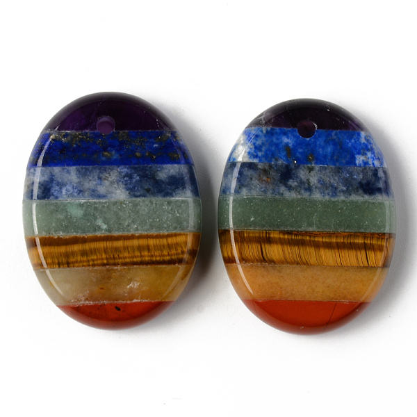 

PandaHall Chakra Style Assembled Natural Amethyst & Lapis Lazuli & Sodalite & Green Aventurine & Tiger Eye & Topaz Jade & Red Jasper...