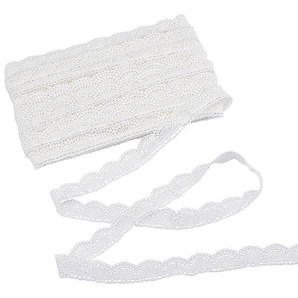 

PandaHall GORGECRAFT 15 Yards Lace Edge Trim Ribbon 1 Inch Wide White Sector Embroidered Edging Trimmings for DIY Sewing Craft Dress Brim...