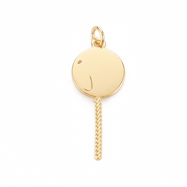 

PandaHall Brass Enamel Pendants, with Jump Ring, Cadmium Free & Nickel Free & Lead Free, Lollipop, Real 16K Gold Plated, Black...