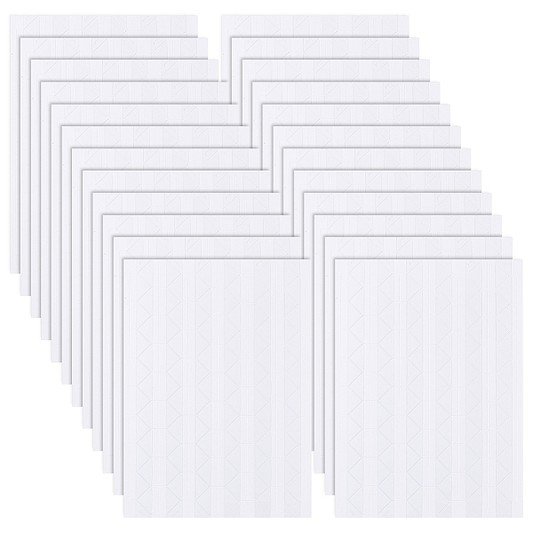 

PandaHall FINGERINSPIRE 2448 Pcs 24 Sheets Photo Corners Stickers White Photo Mounting Corners Self Adhesive Triangle Picture Corner Plastic...