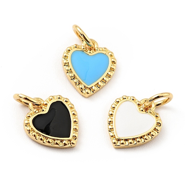 

PandaHall Rack Plating Brass Enamel Pendants, Real 18K Gold Plated, Long-Lasting Plated, Lead Free & Cadmium Free & Nickel Free, Heart..., Multicolor
