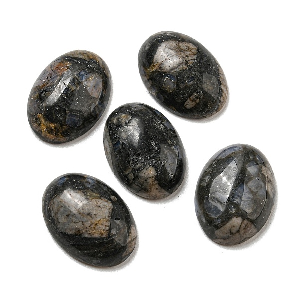 

PandaHall Natural Glaucophane Cabochons, Oval, 18x13x5~5.5mm Glaucophane Oval